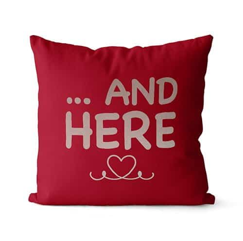Strivee - Pillow Cover & Insert - Cushion Gift Idea for Couples, We Had Sex Here, And Here Quote - Sexy Valentines Day Present