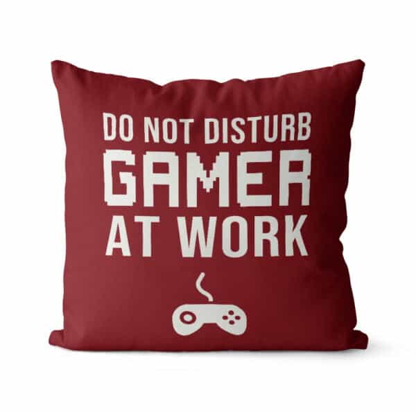 Strivee - Gaming Pillow Cover | "Do Not Disturb Gamer" Cushion Gift for Christmas/Birthday