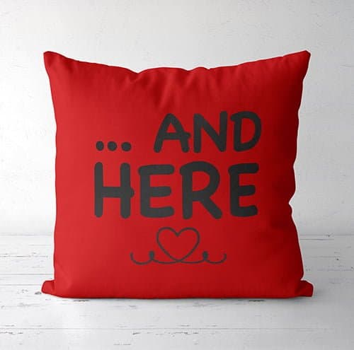 Strivee - Pillow Cover & Insert - Cushion Gift Idea for Couples, We Had Sex Here, And Here Quote - Sexy Valentines Day Present