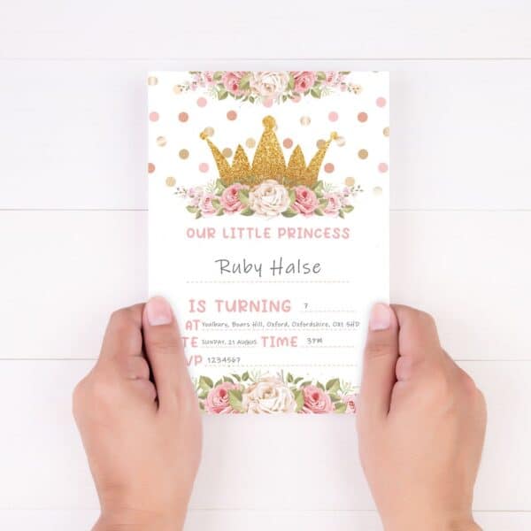 Strivee - Princess Birthday Party Invitations for Girls | Our Little Princess Kids Invites