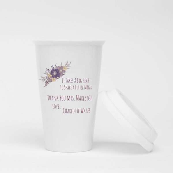Strivee - Customised Ceramic Teacher Travel Mug: A Thoughtful Gift for Your Favourite Educator!