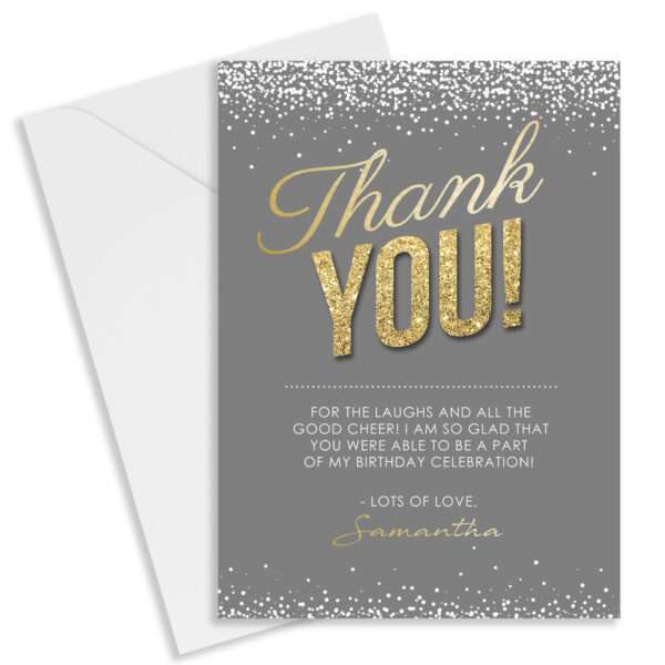 Personalised Birthday Party Thank You Cards
