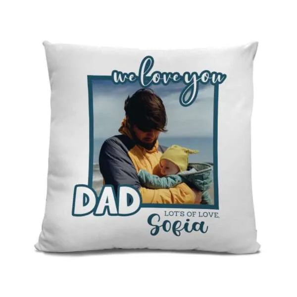 Personalised Dad Cushion with Photo