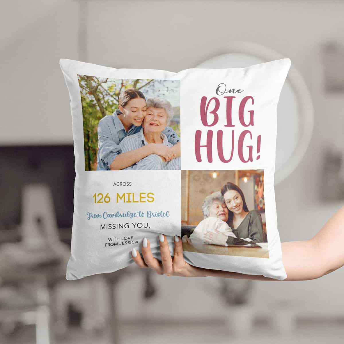 Personalised 2024 hug pillow