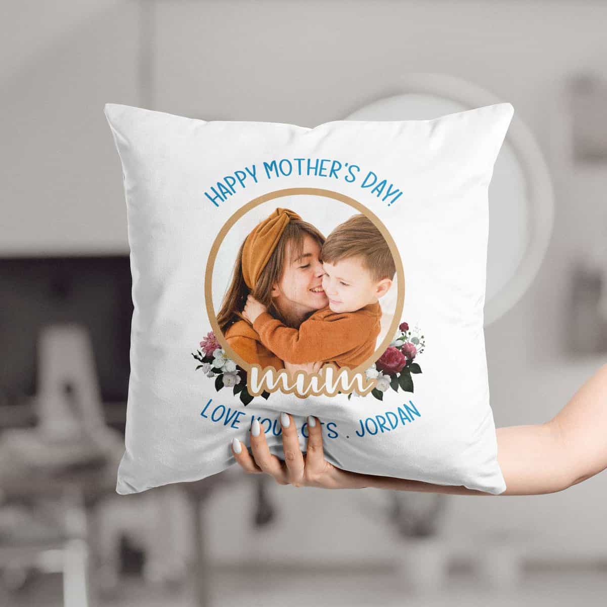 A Unique Gift Personalised Mum Cushion with Photo