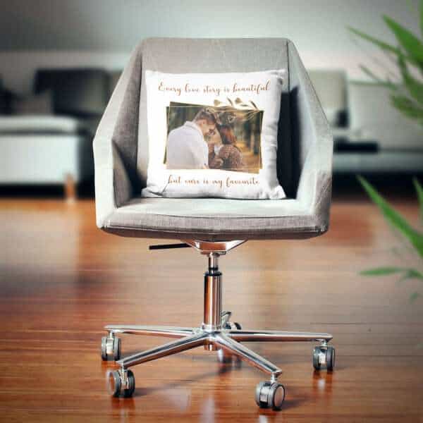 Strivee - Personalised Love Cushion with Photo - Create Your Own Unique Gift