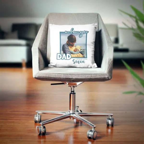 Strivee - Personalised Dad Cushion with Photo | The Perfect Gift for Your Beloved Father