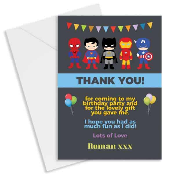 Strivee - Send your superhero gratitude with personalised superhero thank you cards!