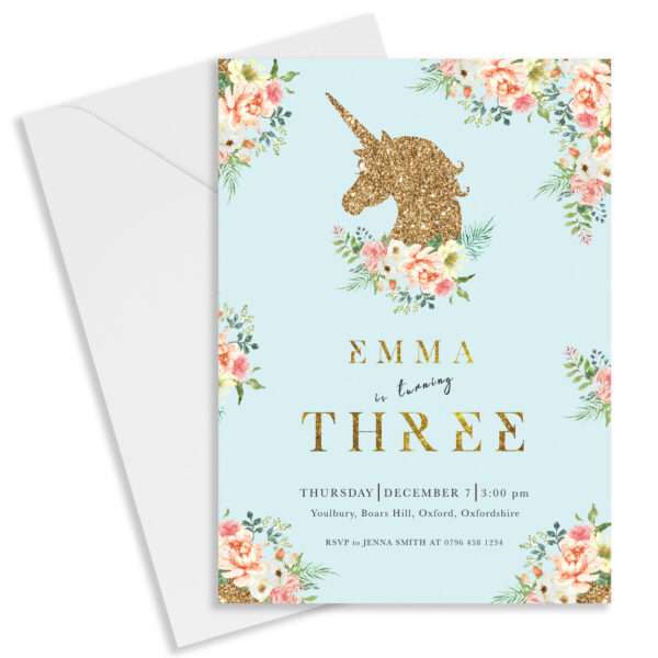 Strivee - Enchant Your Guests with Personalised Unicorn Invitations!