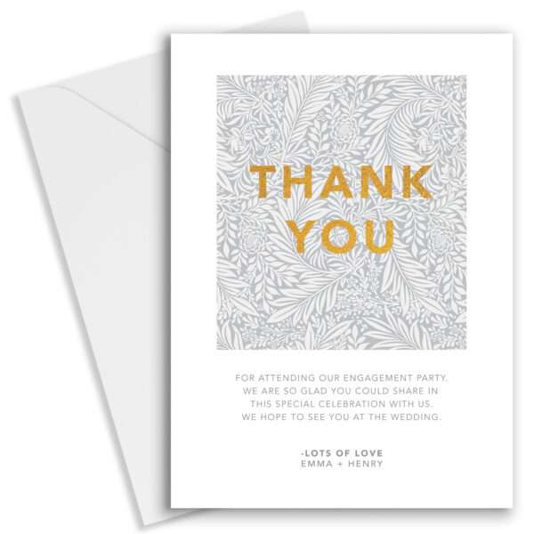 Personalised Engagement Party Thank You Cards