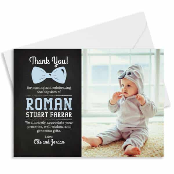 Personalised Christening Thank You Cards with Photo