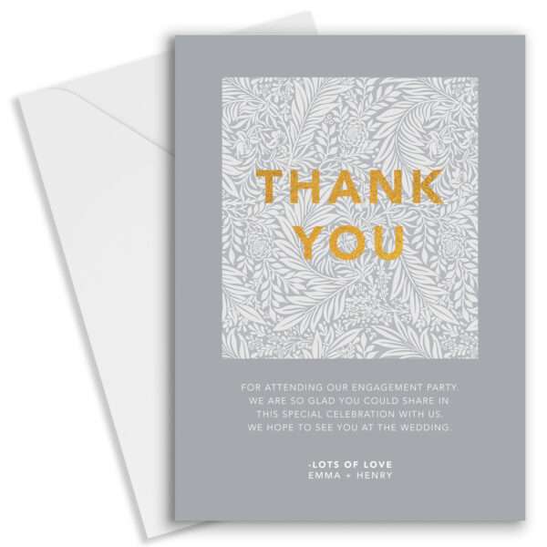 Strivee - Thoughtful Appreciation: Personalised Engagement Party Thank You Cards
