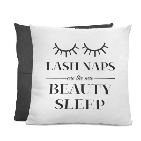 Strivee - Lash Naps Quote Cushion: Dream, Rest, Inspire!