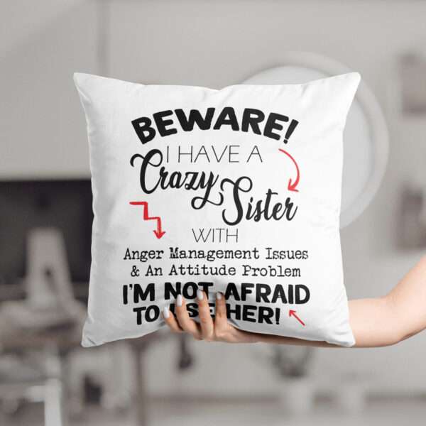 Strivee - Sisterly Love: To Sister, From Brother Quote Cushion