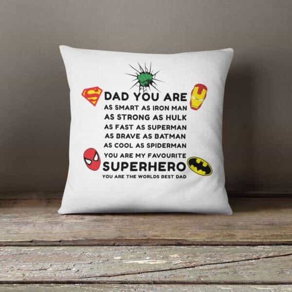 Strivee - Dad Superhero: Appreciation Cushion for the Best Dad Ever