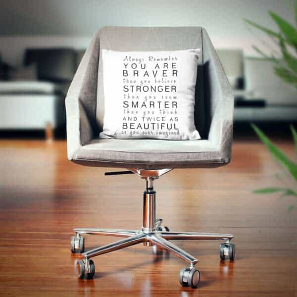 Strivee - Find Inspiration and Comfort with our Inspirational Quote Cushion