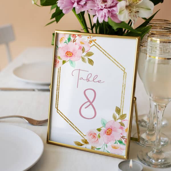 Strivee - Enchanting Elegance: Digital Wedding Table Numbers
