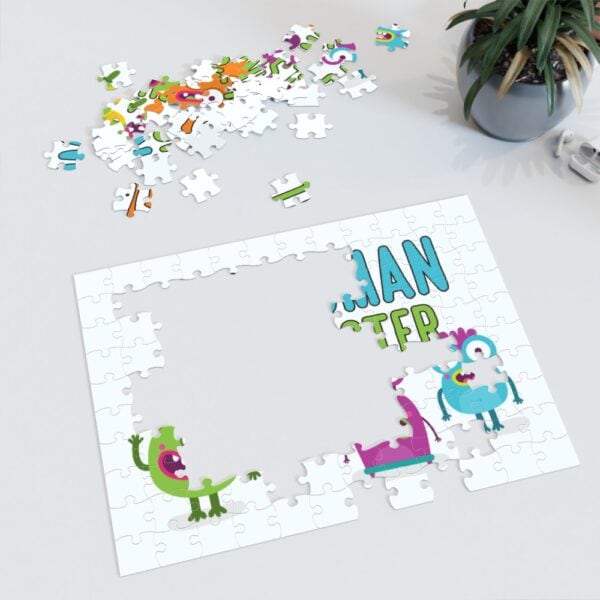 Strivee - Customisable Lil Monster Jigsaw Puzzle with Your Name – A Playful Personalised Challenge!