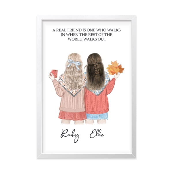 Strivee - Customised Best Friend Print - A Heartfelt Tribute to Friendship
